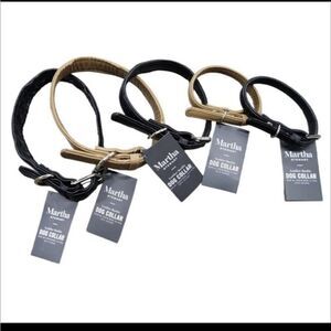NWT Martha Stewart Vegan Leather collars